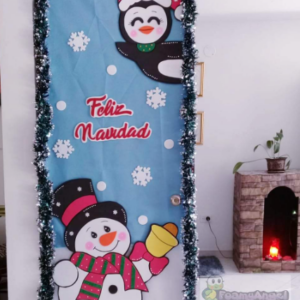 Muñeco de nieve y pingüino